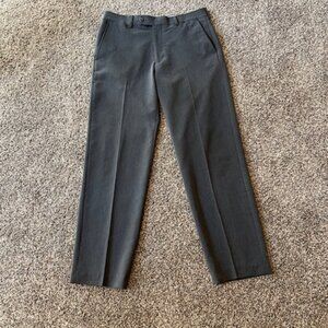 32x30 Men's Brownish-Gray Tommy Hilfiger Flat Front Straight Leg Slacks